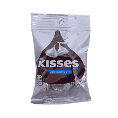 KISSES HERSHY MILK BOLSITA 1.55OZ X24 (E)
