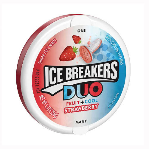 ICE BREAKERS DUO MINT STRABERRY 8 OCT (E)