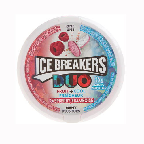 ICE BREAKERS DUO MINT RASPBERRY X8 (E)