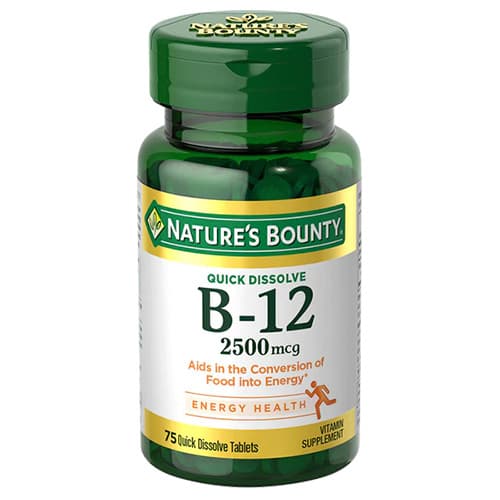 B12-2500MCG QUICK DISSOLVE X75 TABS (E)