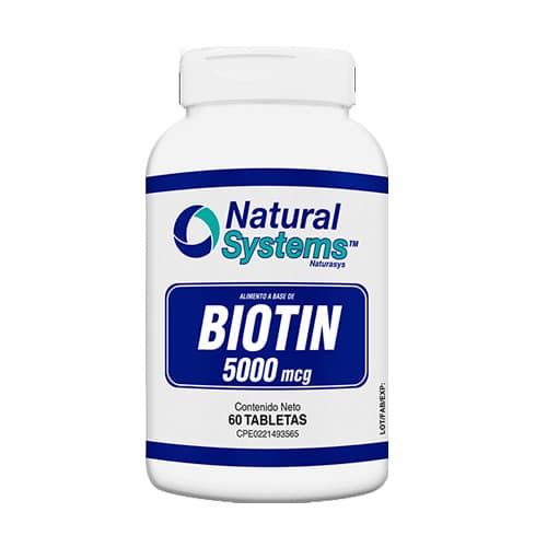 BIOTIN 5000MCG 60 TAB NASY (E)