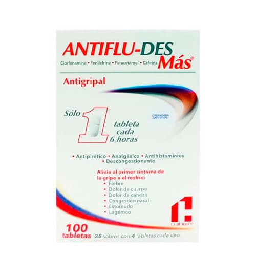 ANTIFLU-DES MAS X 100 CAP DISP (E)