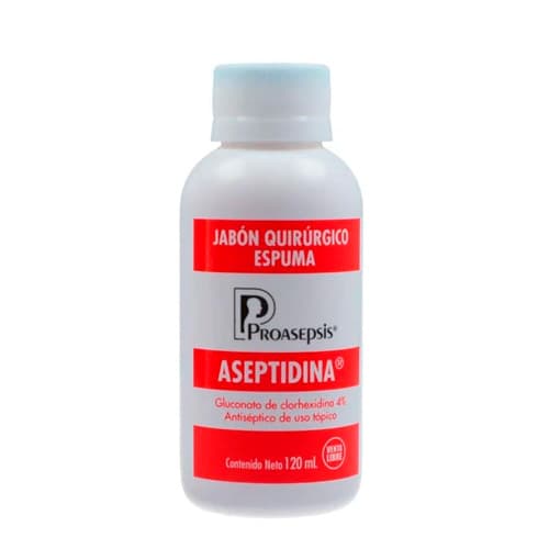 ASEPTIDINA 4% JABON 120ML QUIRURGICO (G)